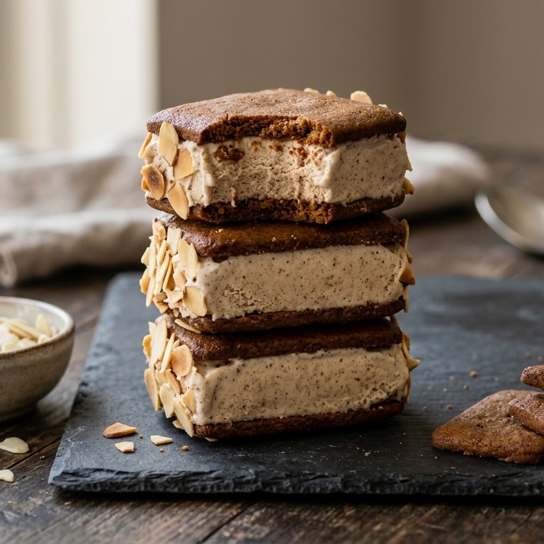 IJssandwich met bastogne koeken