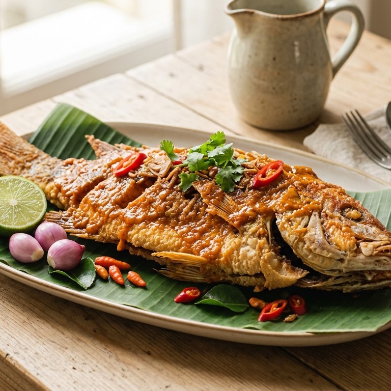 Ikan boemboe bali (hete red snapper)