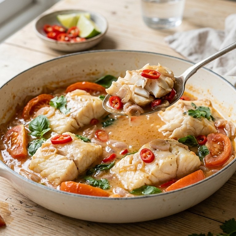 Ikan djeruk tomat (kabeljauw met tomaat)