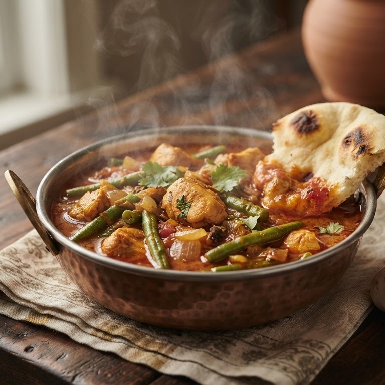Indische curry met kip