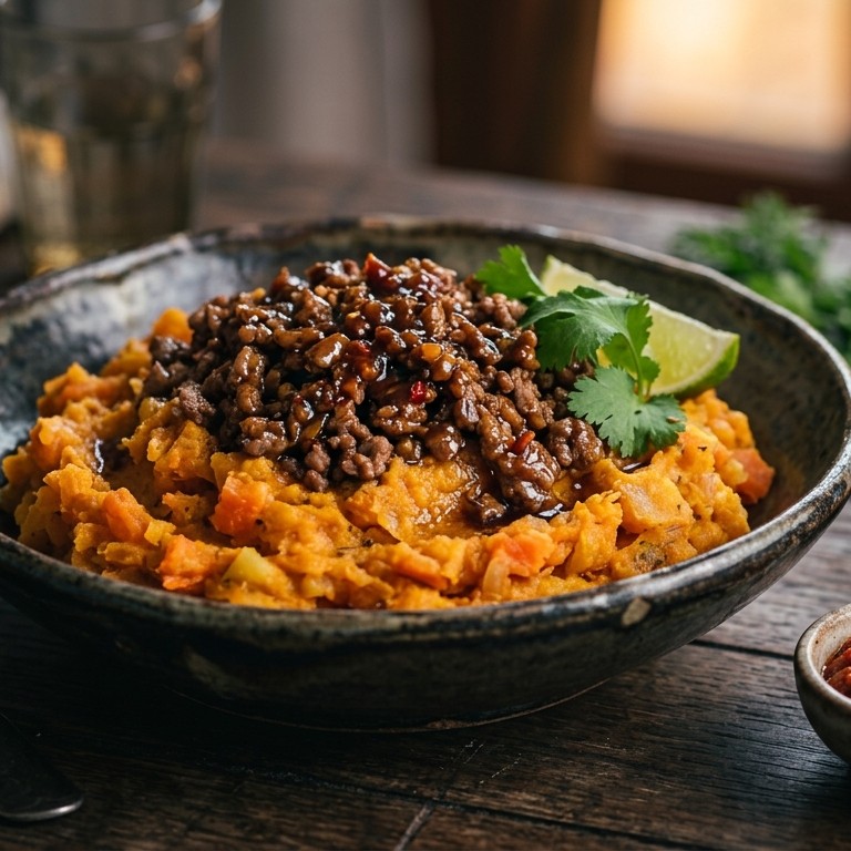 Indische hutspot met tartaar