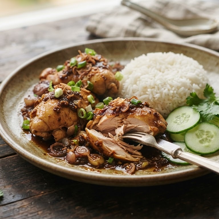 Indische kip met rijst