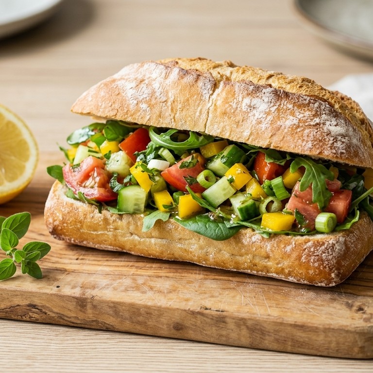 Italiaanse bol met frisse salade