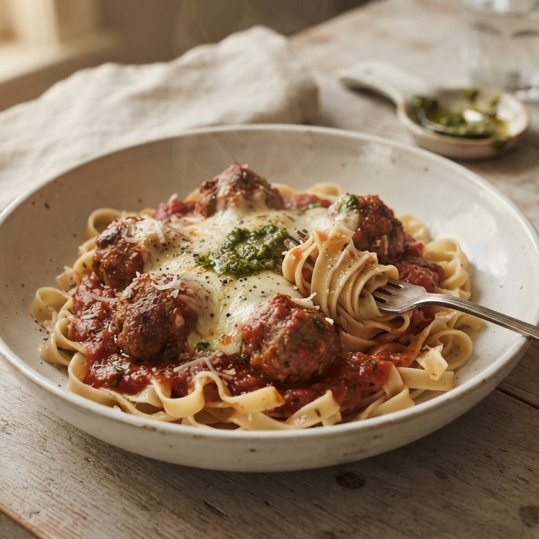 Italiaanse gehaktballetjes met tomatensaus