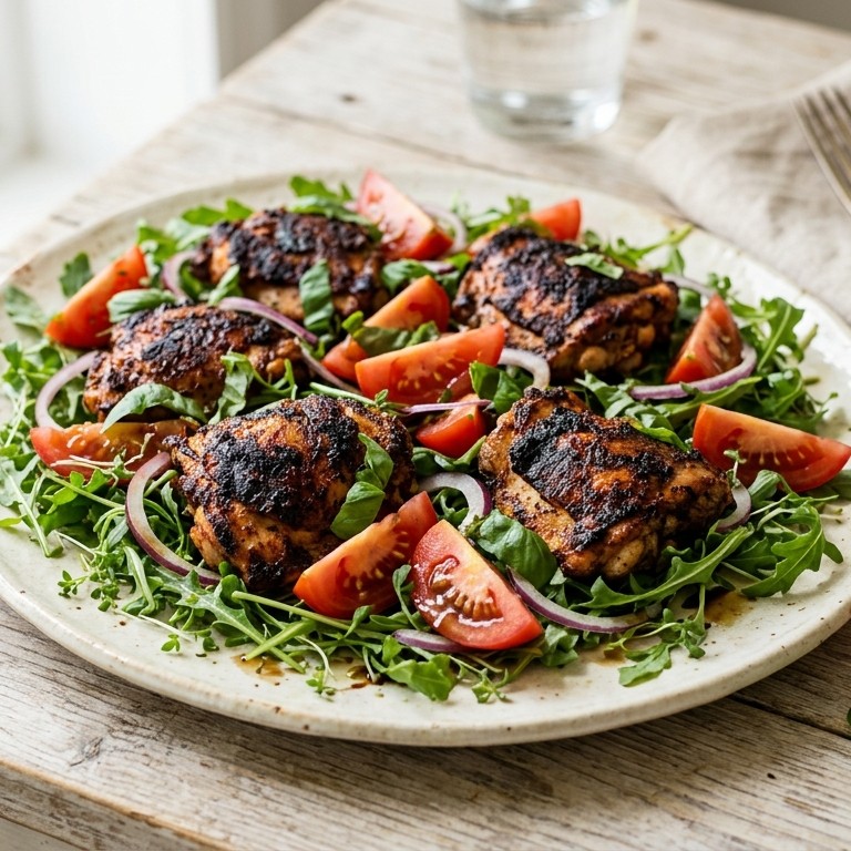 Italiaanse salade met Cajun kip