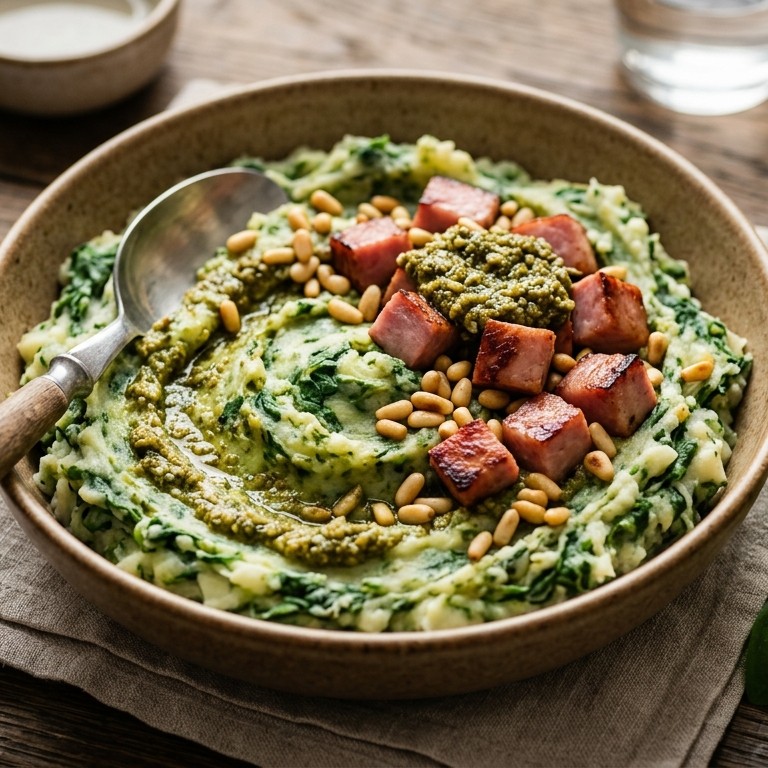 Italiaanse stamppot met pesto