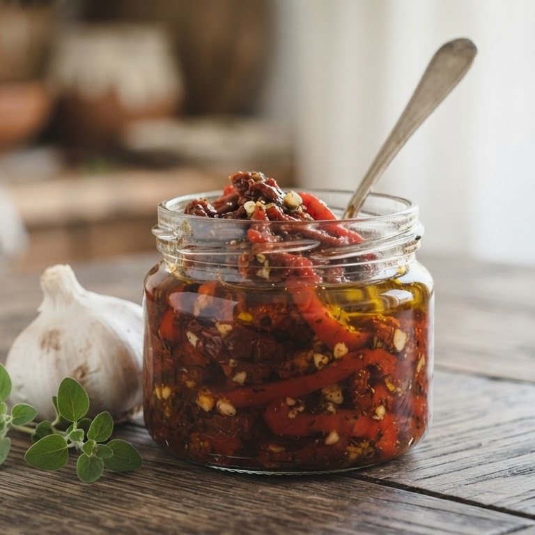 Italiaanse tomatenpaprikamarinade