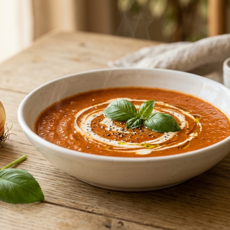 Italiaanse tomatenroomsoep