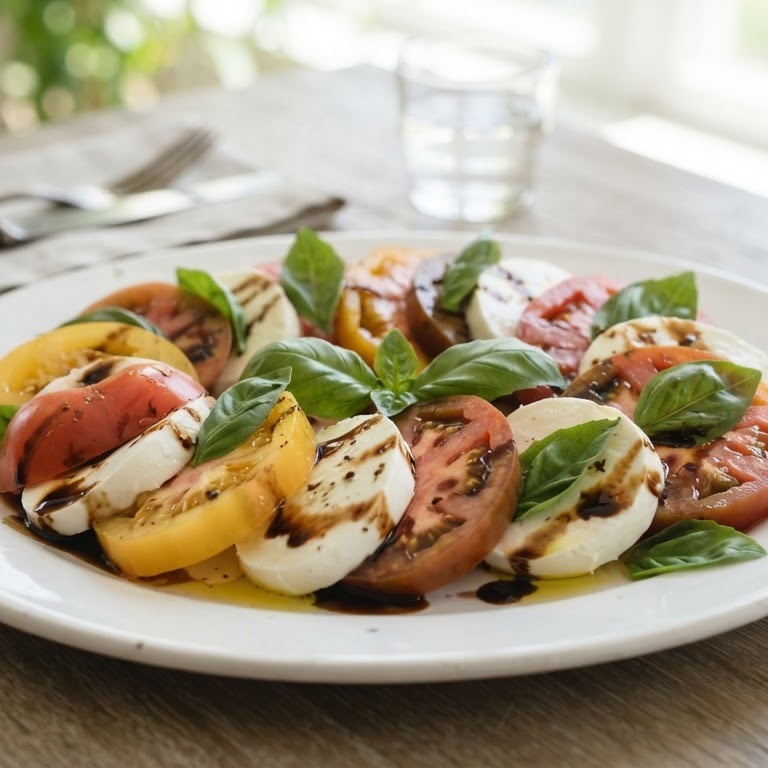 Italiaanse tomatensalade met mozzarella