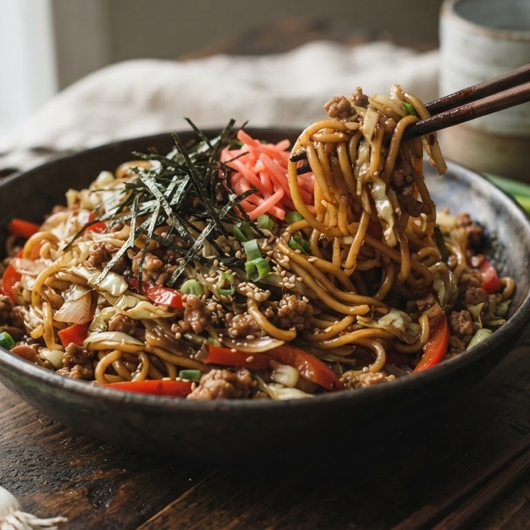 Japanse gebakken mie
