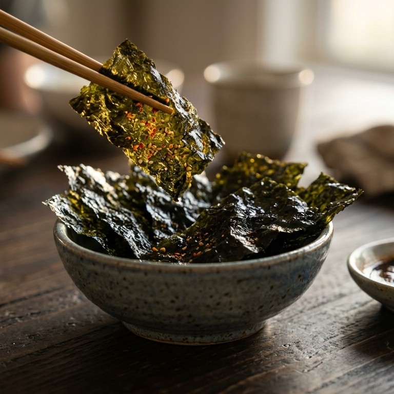 Japanse geroosterde nori vellen
