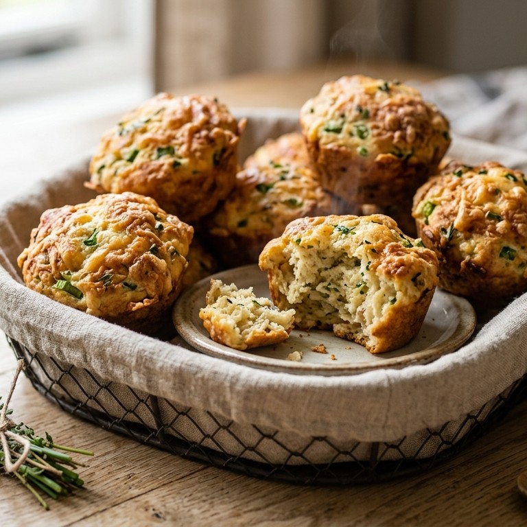 Kaas-uienmuffins