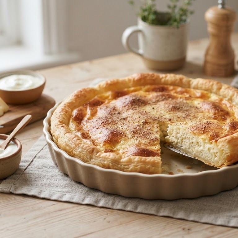 Kaastaart met yoghurt