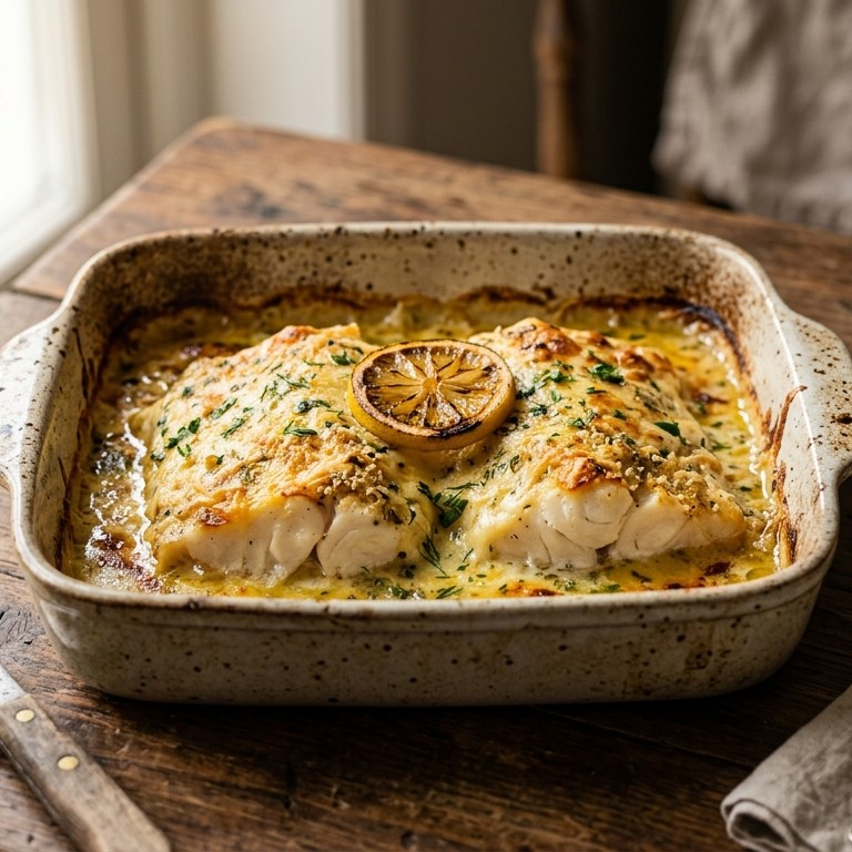 Kabeljauwfilet met kaas