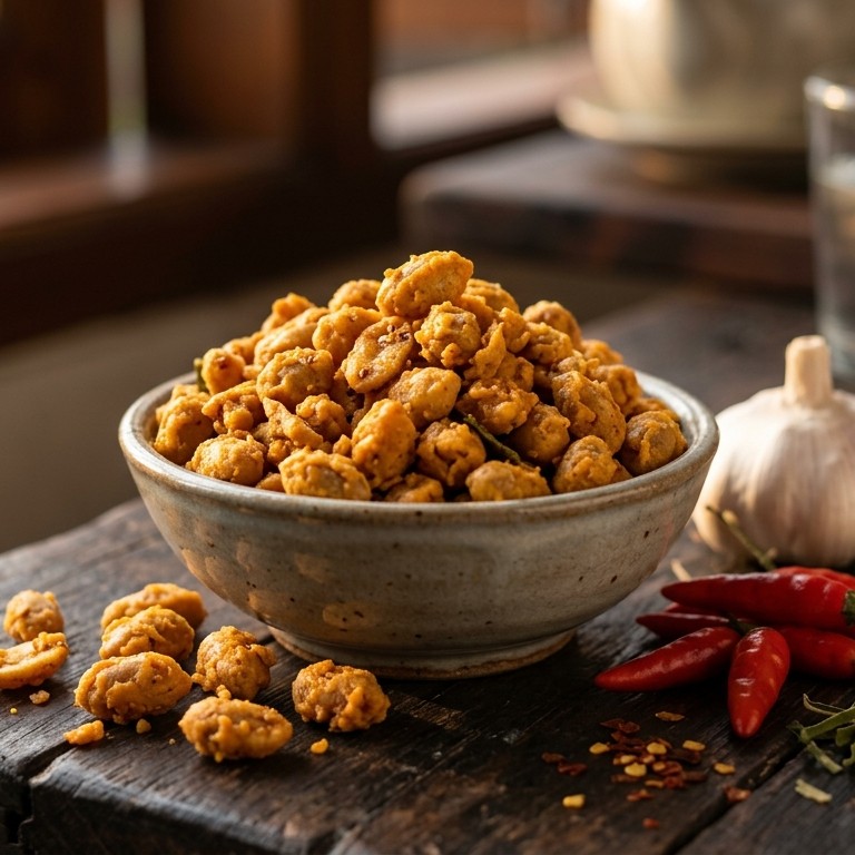 Kacang pedis (pinda’s met kruidenjas)