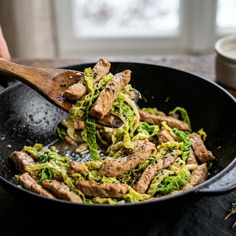 Kalfsreepjes in de wok