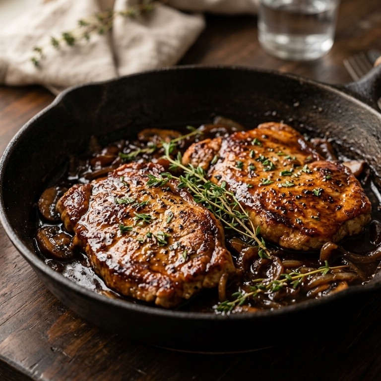 Kalfsschnitzels met tijm en marsala