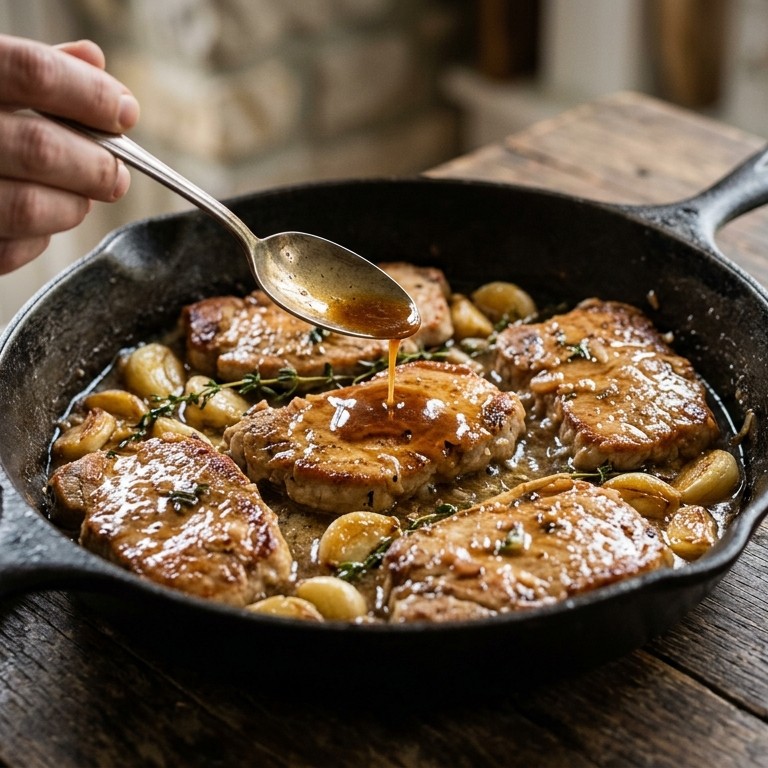 Kalfsvlees met knoflook
