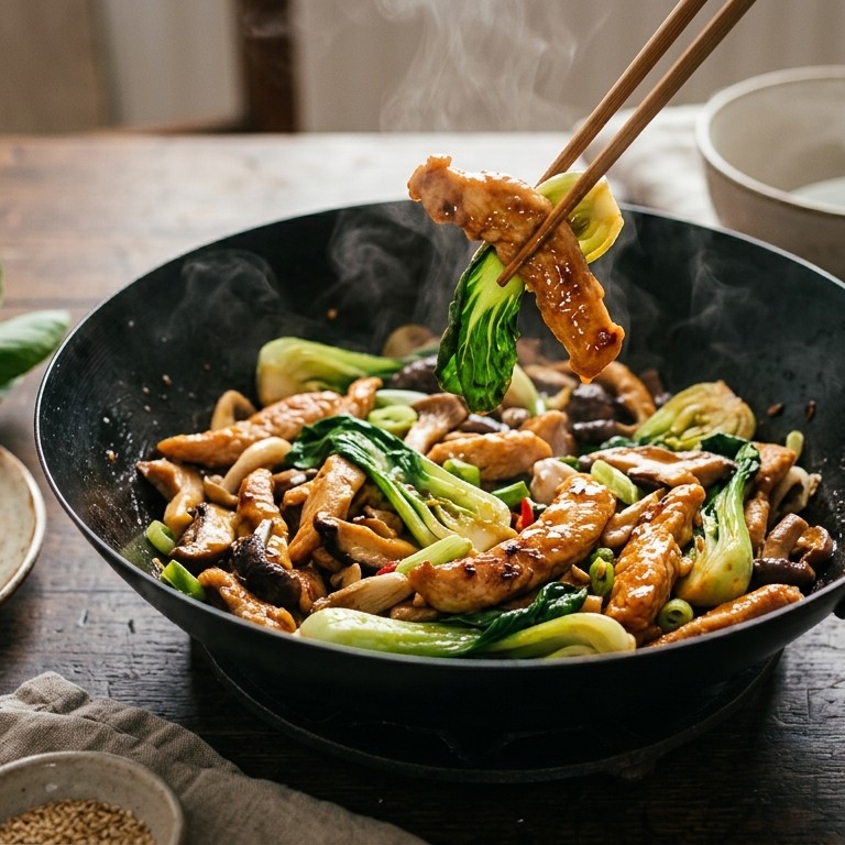 Kalkoen in de wok
