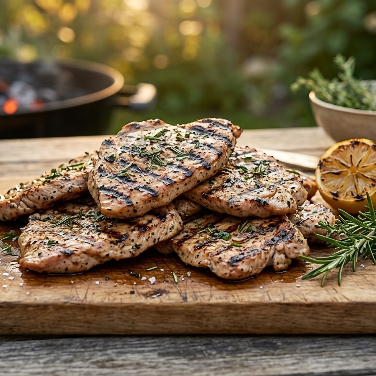 Kalkoenbiefstukjes op de bbq