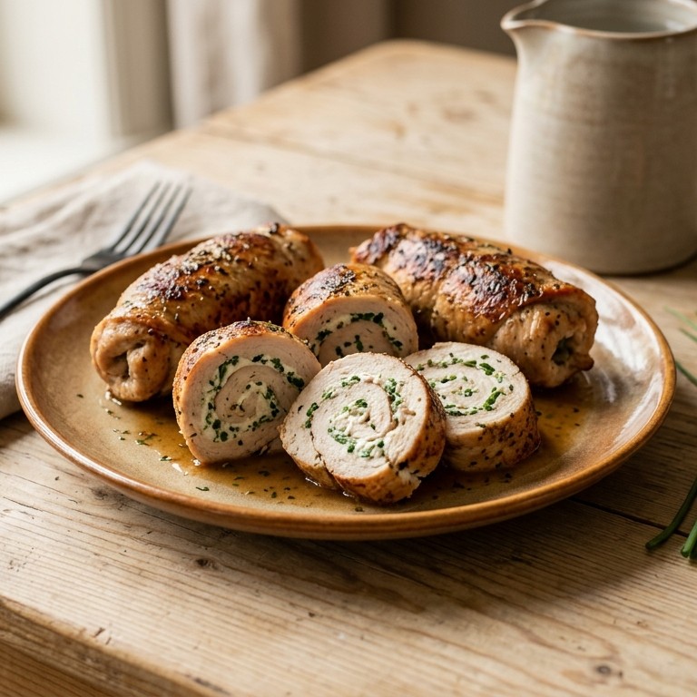Kalkoenrolletjes met kaas