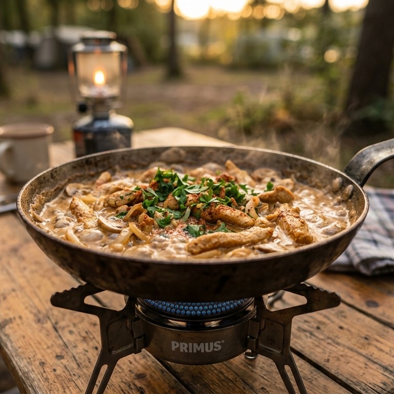 Kampeerstroganoff