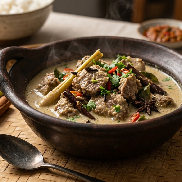 Karsigu (schapenvlees met kokosmelk)