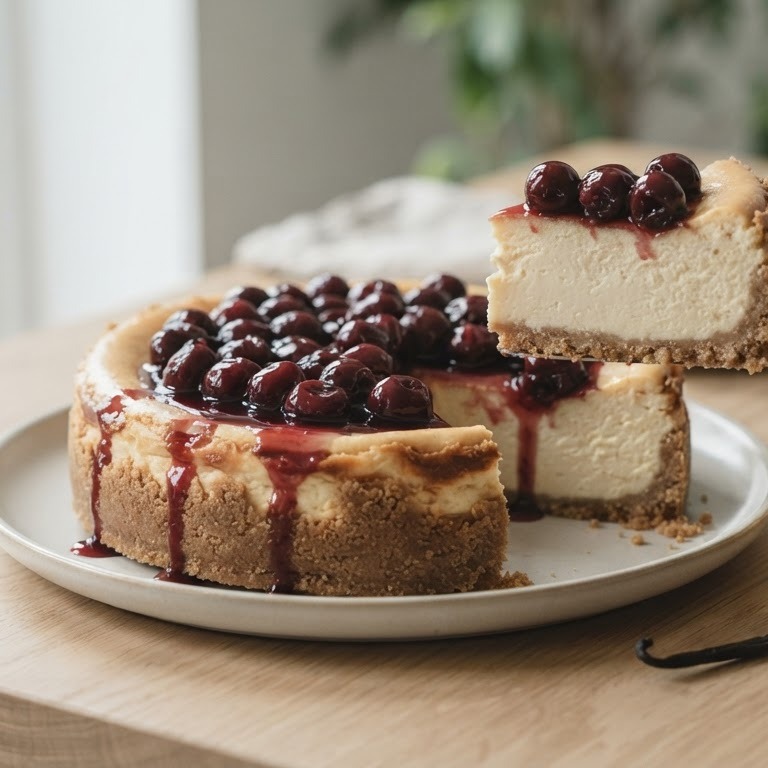 Kersen-cheesecake