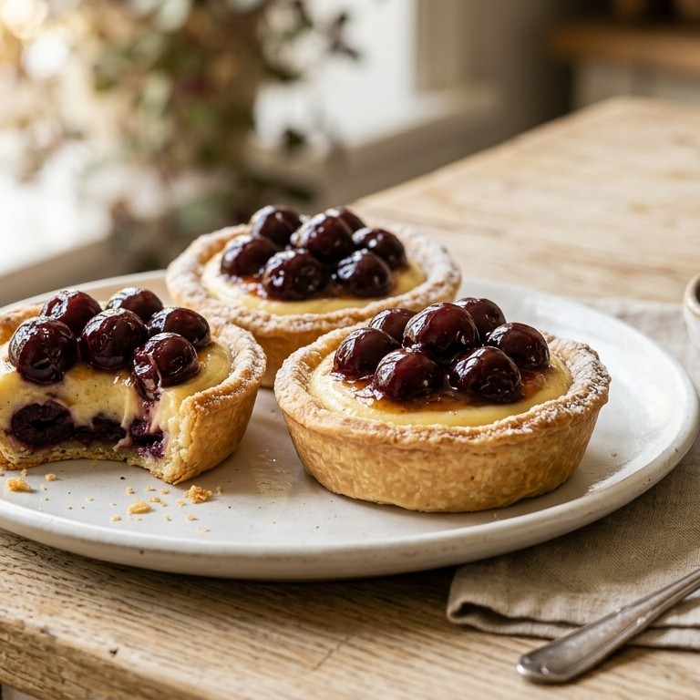 Kersenpuddingtaartjes