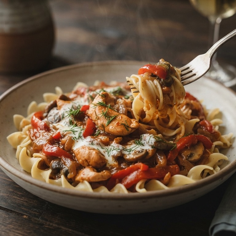 Kip goulash (480 kcal)