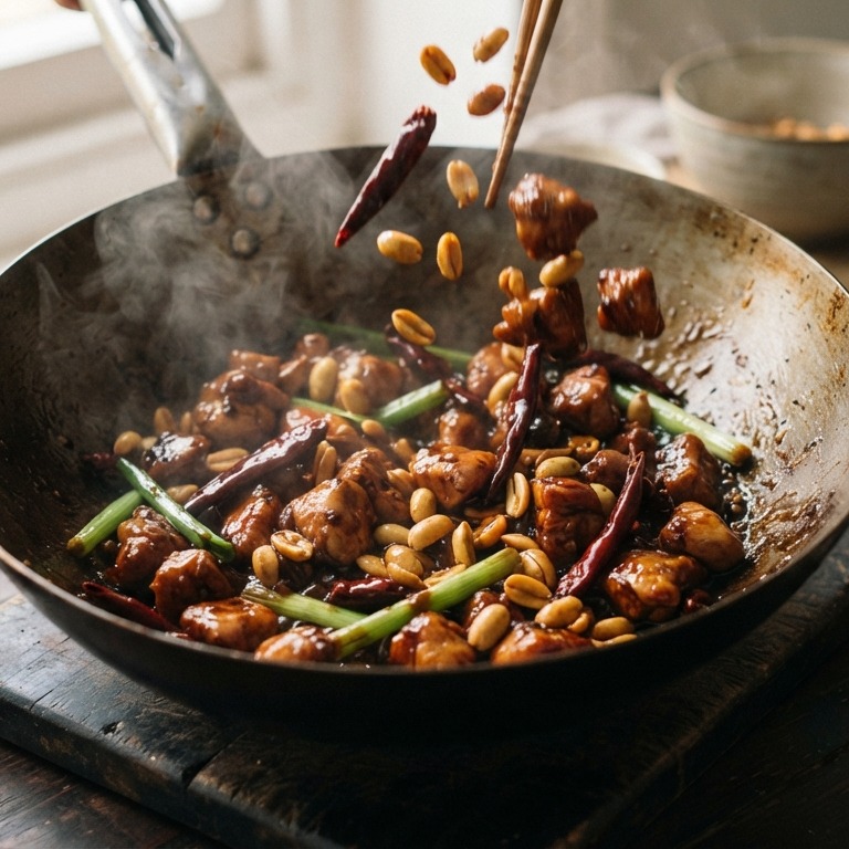 Kip in gon bao saus