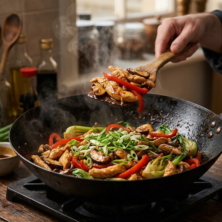 Kip in Wok met Hoi-Sin