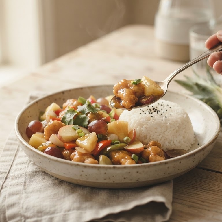Kip in zoetzure saus