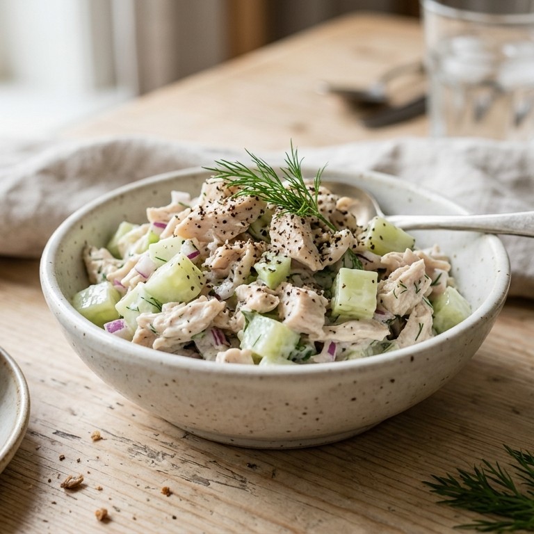 Kip-Komkommersalade