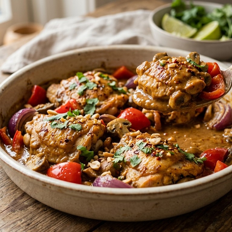 Kip-sate schotel