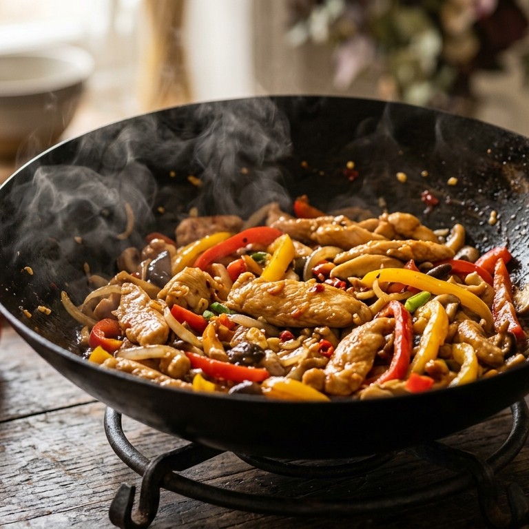 Kip uit de wok