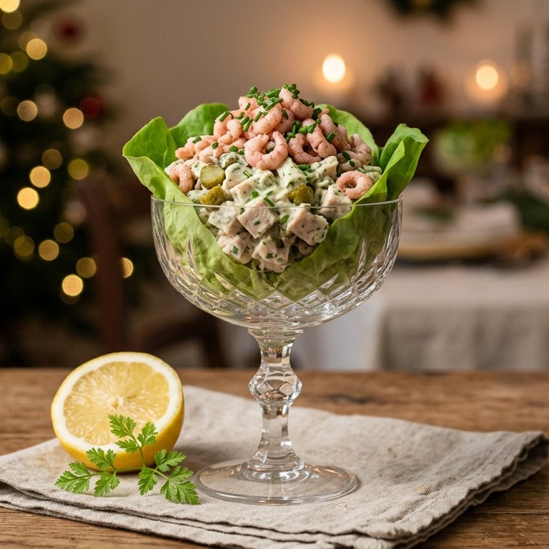 Kipcocktail met Hollandse garnalen