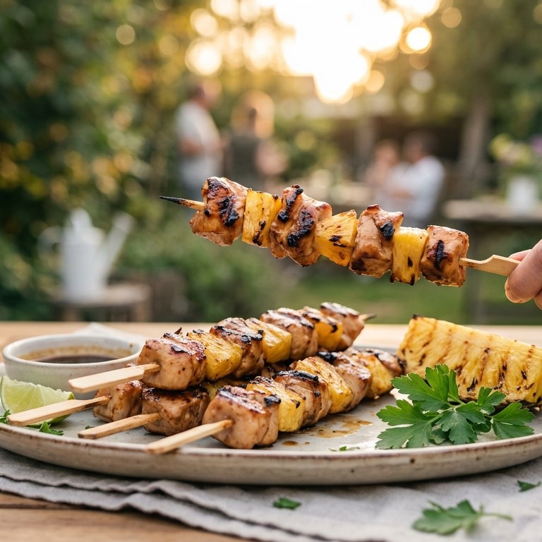 Kipfilet Hawaï voor de bbq