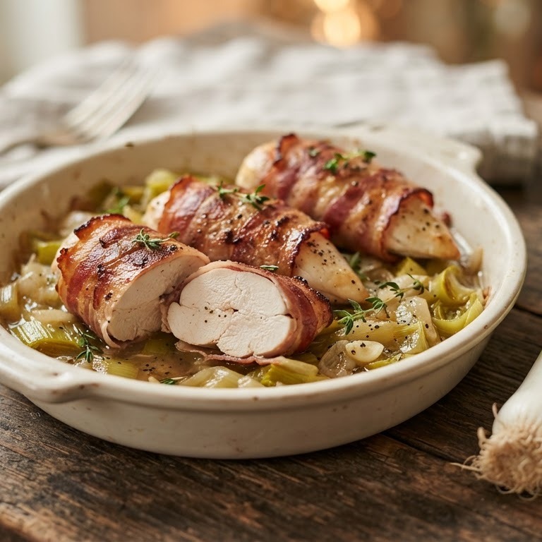 Kipfilet in pancetta