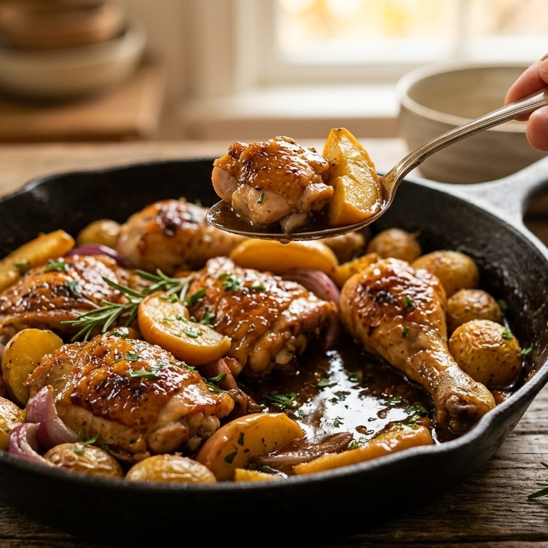 Kipfilet met appelsaus