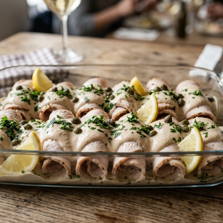 Kipfilet met tonijnsaus