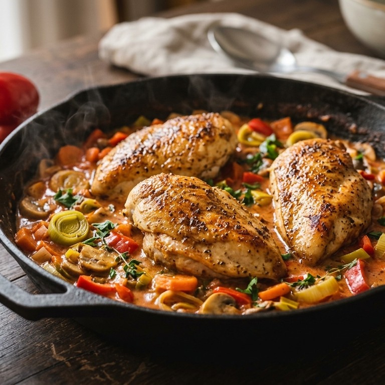 Kipfilets met groenten