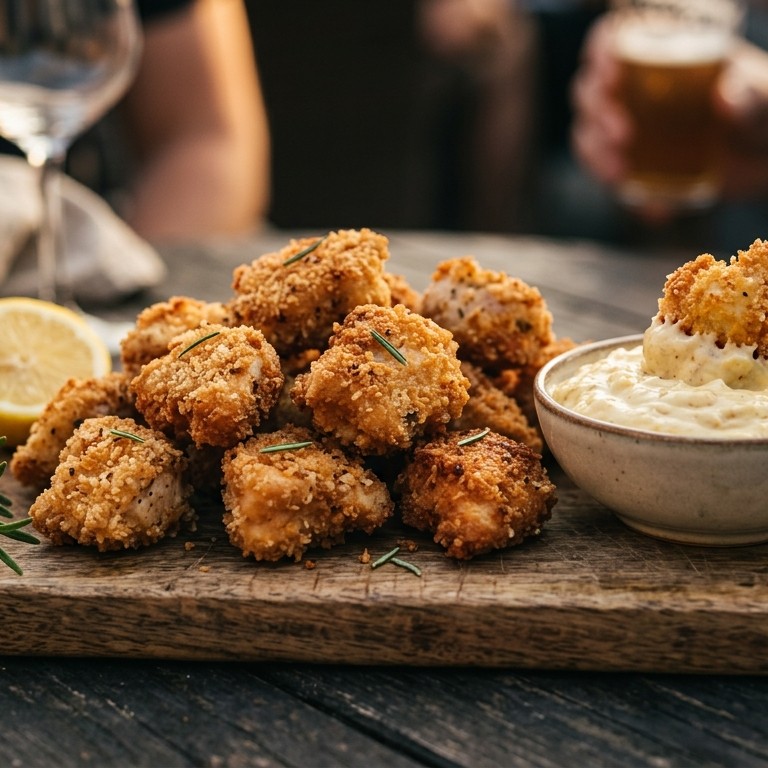 Kiphapjes met dipsaus