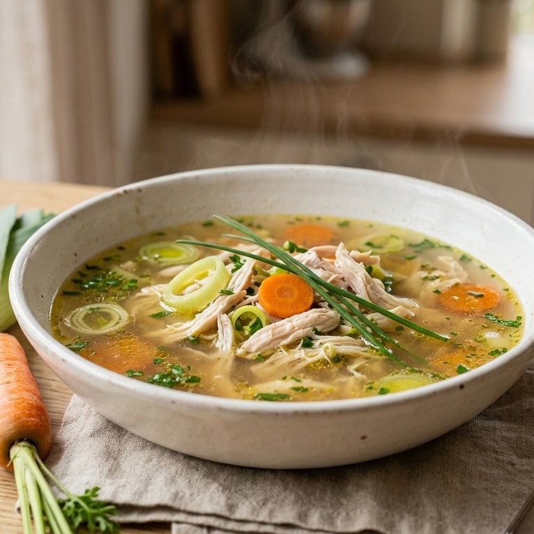 Kippen-groente-bouillon