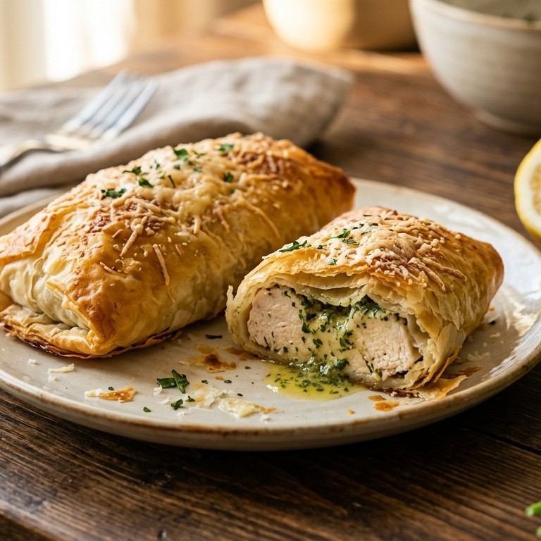 Kippenpasteitjes met kruidenboter