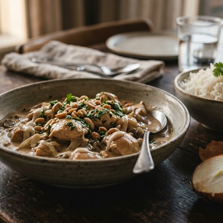 Kippenragout met pinda's