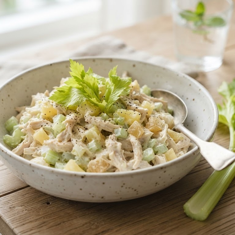 Kipsalade met bleekselderij