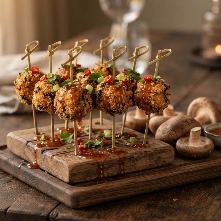 Knapperige tofuballetjes met zoete chillisaus