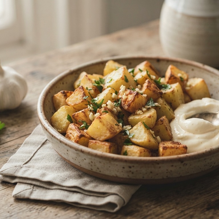Knoflook aardappelen