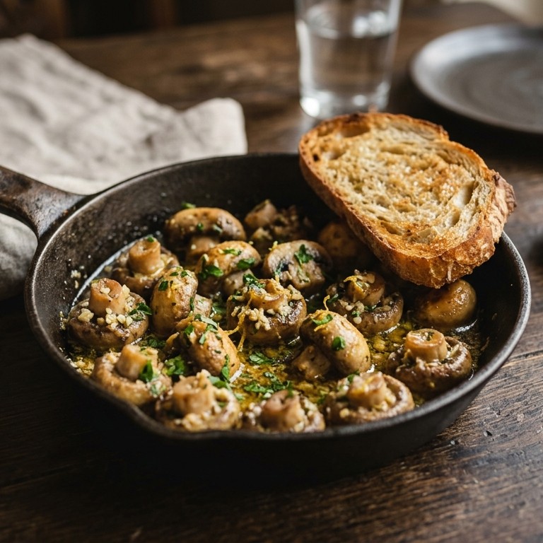 Knoflook champignons